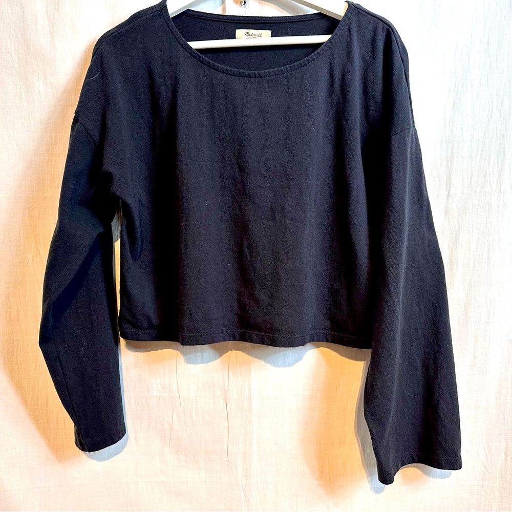 MADEWELL - Women’s TOP Sz L Long Sleeve - BLACK